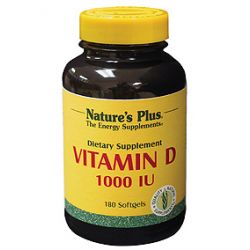 Nature’s Plus® Vitamin D3 1000 IU Softgels 180's