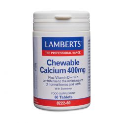 "CHEWABLE CALCIUM 400mg (Lemon flavour, with Vit D & K)"