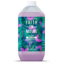 Faith in Nature Lavender & Geranium Shower Gel & Foam Bath 5 ltr