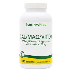 Nature's Plus Cal/Mag/Vit D3 with Vitamin K2 180's