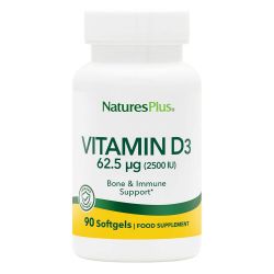 Nature's Plus VitaminD3 2500 IU Softgels 90's