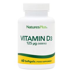 Nature's Plus Vitamin D3 5000 IU Softgels 60's