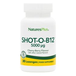 NATURE'S PLUS SHOT-O-B 12 5000 mcg LOZENGES 30's