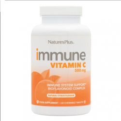 Nature's Plus, Immune Vitamin C, Citrus, 500 mg, 60 Chewables