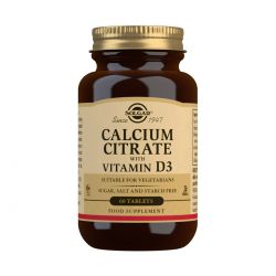 Solgar Calcium Citrate with Vitamin D3 Tablets - Pack of 60
